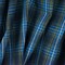 School Blue-Green-Multi Plaid Poly Cotton Madras Woven Fabric By the Yard